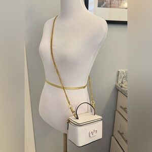 Valentino Garavani White Mini Bag with Gold Chain